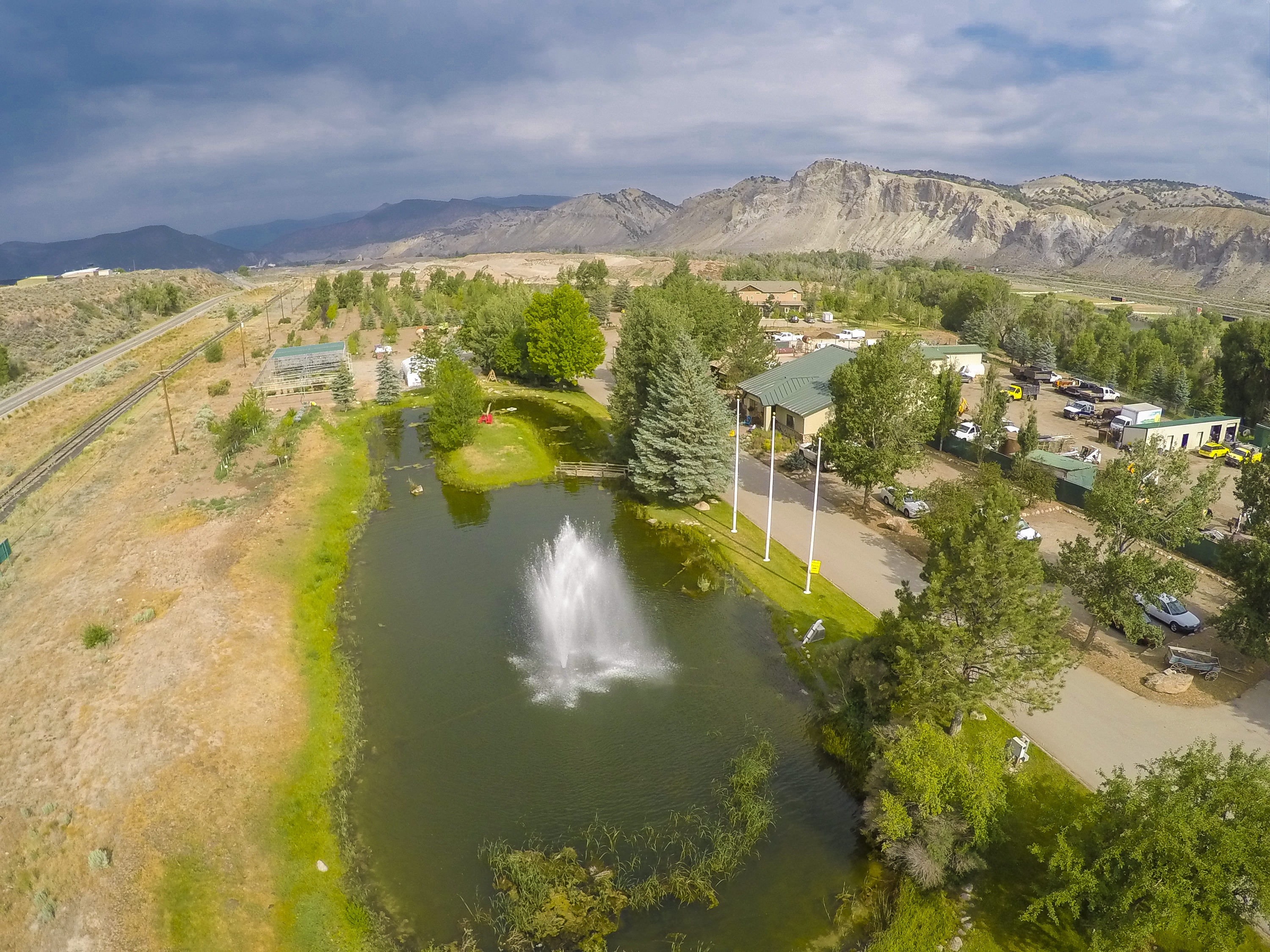 Aerial landscape view